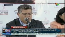 Venezuela rechaza declaraciones de presidente Obama