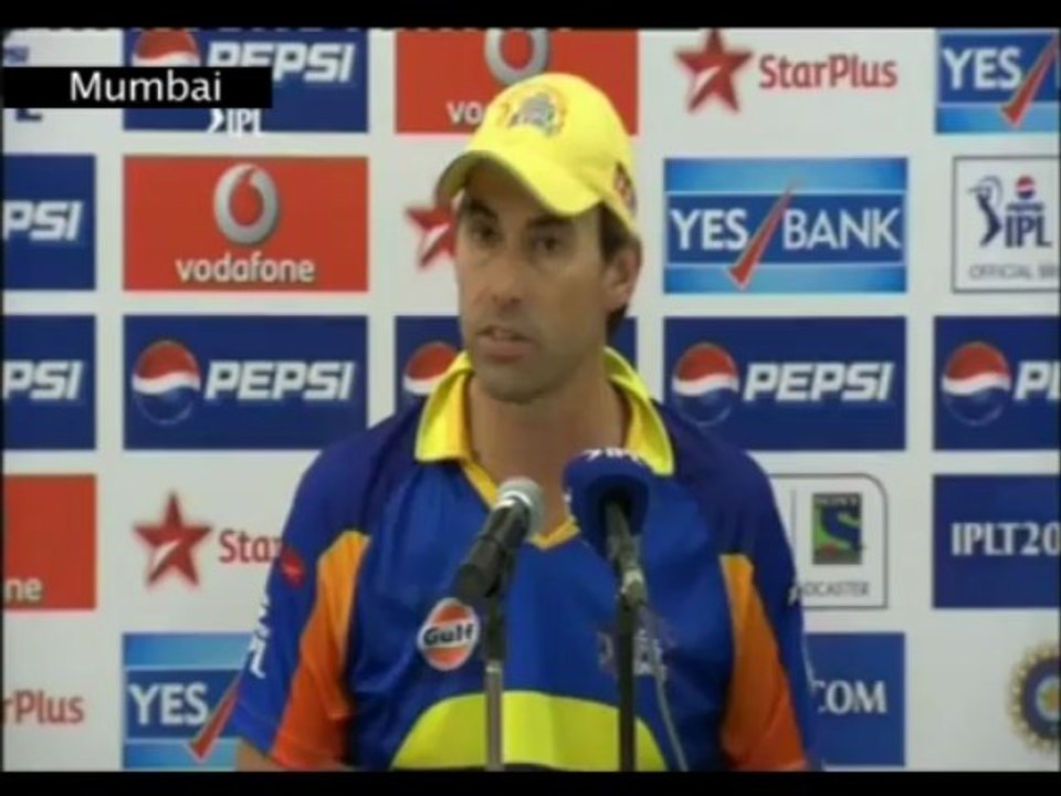 Chennai Super Kings post match press conference05052013