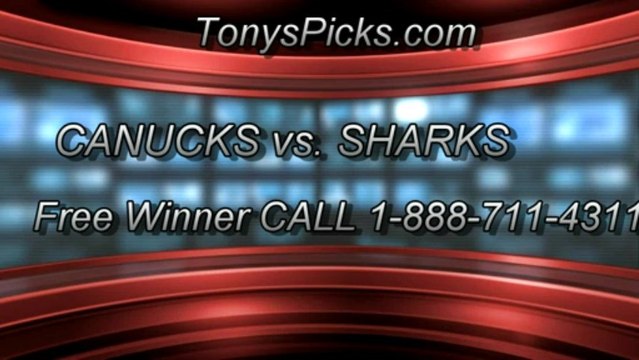 San Jose Sharks versus Vancouver Canucks Pick Prediction NHL Pro Playoff Game 3 Lines Odds Preview 5-5-2013