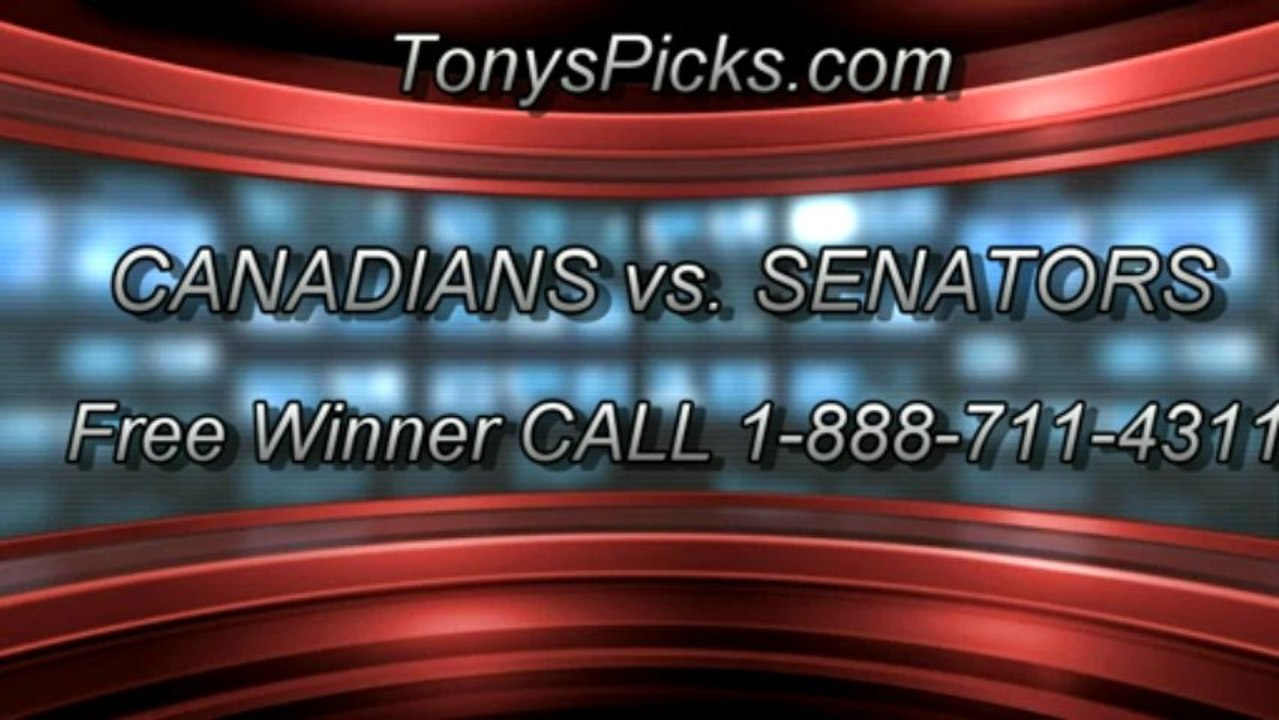 Montreal Canadians versus Ottawa Senators Pick Prediction NHL Playoff Game 3 Odds Preview 5-5-2013