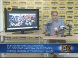 Borges rechaza acusaciones de responsabilidad de Maduro por hechos violentos en la AN