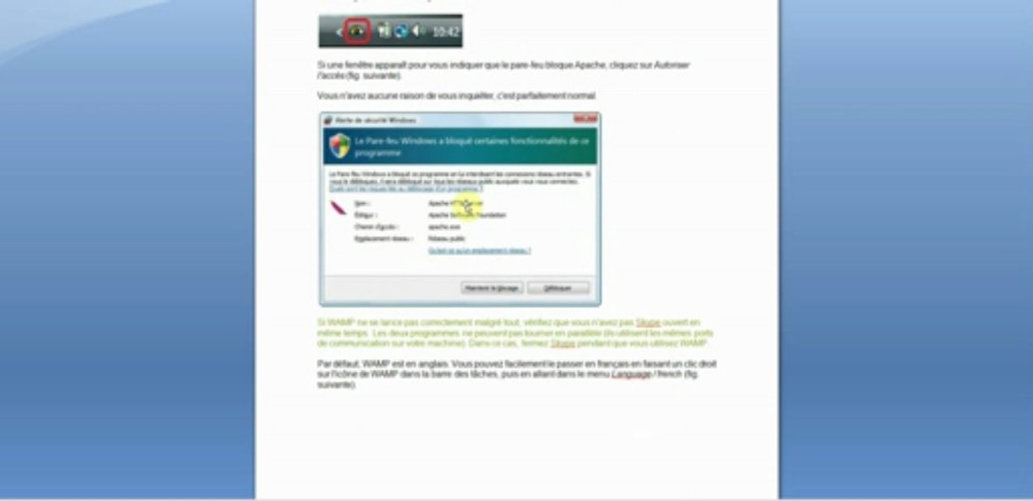 "creation site Paris" installer WAMP sous Windows 7 par  "webdesign-x.fr" partie 4