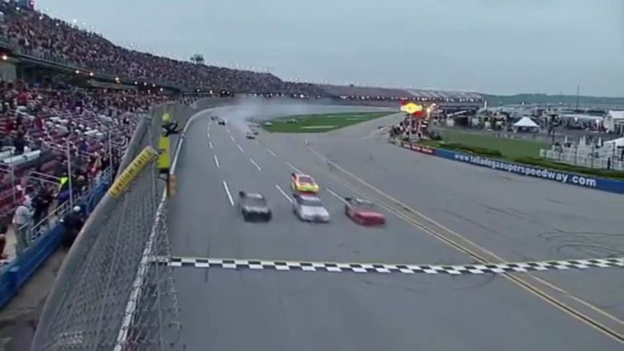 NASCAR Nationwide Talladega Great finish Big one
