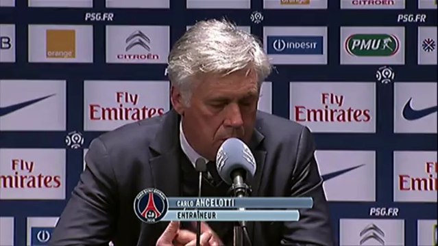 Conférence de presse Paris Saint-Germain - Valenciennes FC : Carlo ANCELOTTI (PSG) - Daniel SANCHEZ (VAFC) - saison 2012/2013