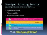 Spinning Article With Smartpad Spinning Services