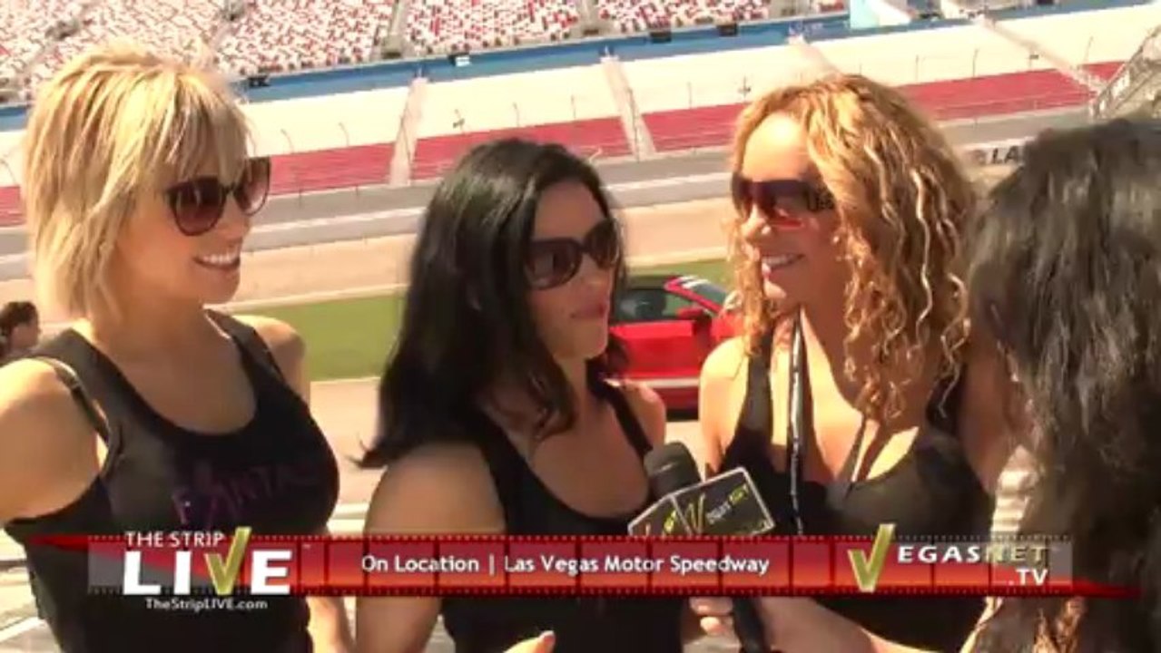 Lorena Peril and Cast Members of FANTASY Take the American Muscle Car Challenge