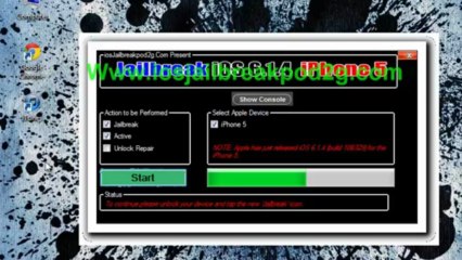 Unlock iOS 6.1.4 iPhone 5 With pod2g JB Tool