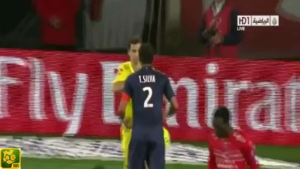 Carton Rouge de Thiago Silva  (PSG v Valenciennes ) 05/05/2013