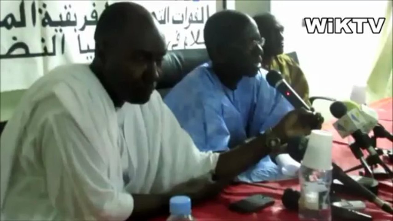 Conférence de presse du vice président des FLAM, Sow Ibrahima