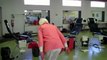 Grandma 90 years, double backflip / Старушка прыгает через себя