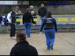 Quarts de finale, Super 16 F Digoin 2013, Sport-Boules