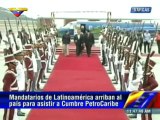 Presidente de Honduras Porfirio Lobo llega al país para Cumbre de Petrocaribe