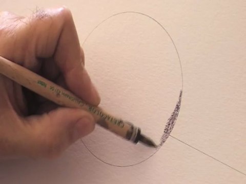 BOULES A LA PLUME 001 et à l'encre de chine, ou comment dessiner une boule avec trois techniques différentes