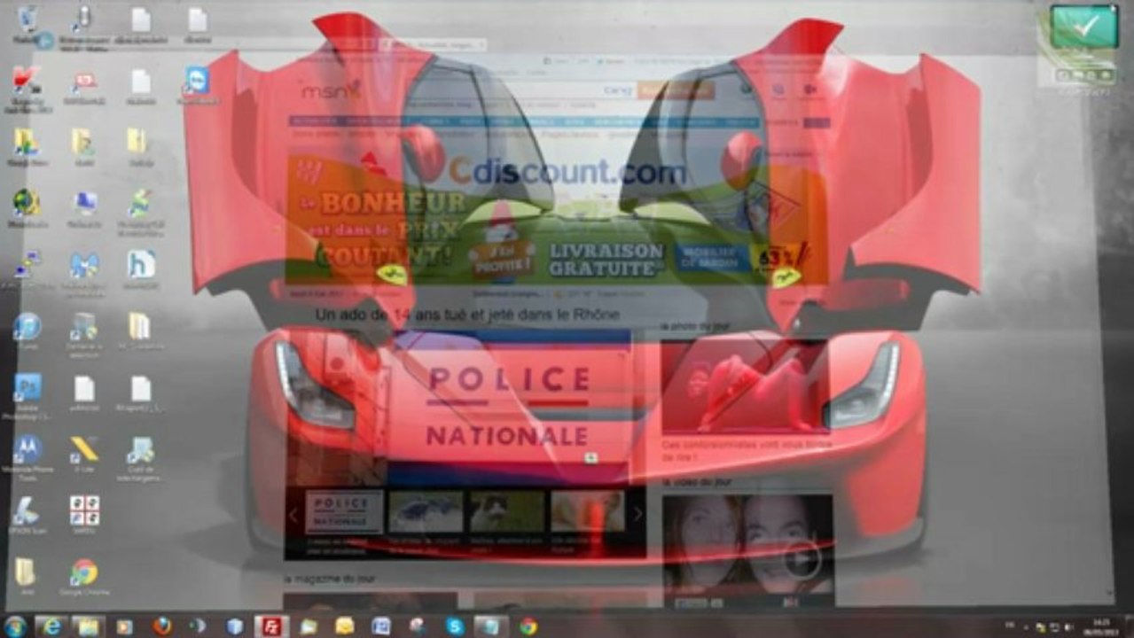 Page accueil sous Internet explorer