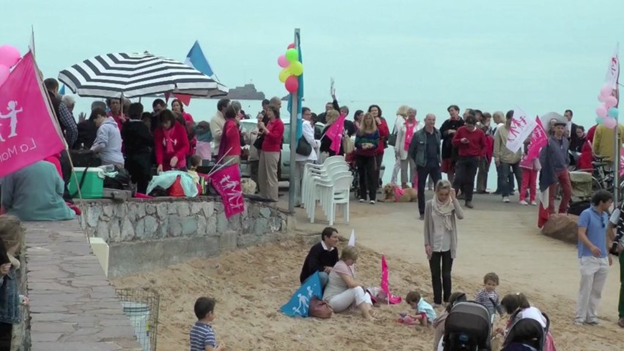 05/05/13 _plage Saint-Raphaël _Manif Pour Tous _pour le retrait de la loi Taubira Mariage pour Tous