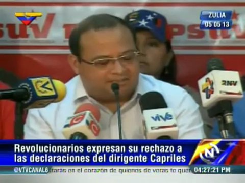 Zulianos: Capriles vino al estado a mentir y generar violencia