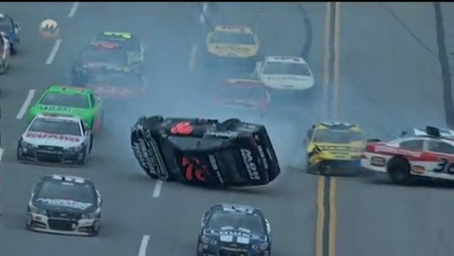 2013 NASCAR Aaron's 499 at Talladega Big One Kurt Busch Flip | GERMAN