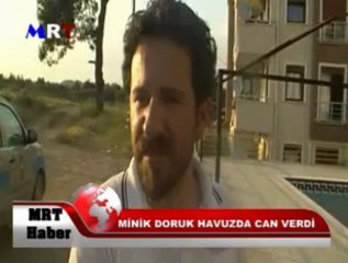 MİNİK DORUK HAVUZDA CAN VERDİ