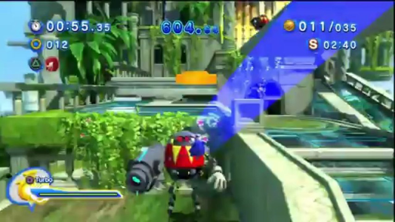 Sonic Generations - Sky Sanctuary Acte 2 - Défi 1 : Knuckles - Trésor enfoui