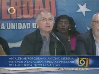 Ledezma: Traición a la patria es postrarse ante un gobierno extranjero