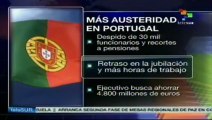 Más austeridad en Portugal