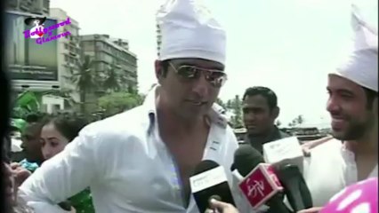 Tusshar & Sonu Sood at after release promotion of ''Shoot Out At Wadala' at Haji Ali