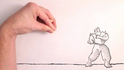 Un combat entre un personnage et son dessinateur
