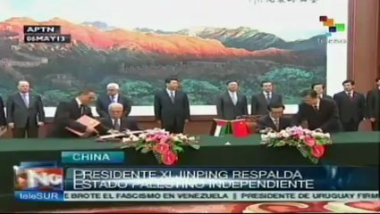 Respalda China creación de Estado palestino