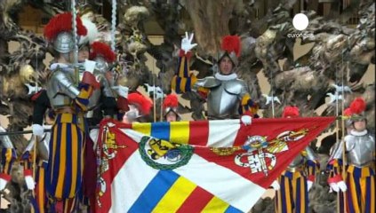 Pope's Swiss Guards sworn in with colourful flourish