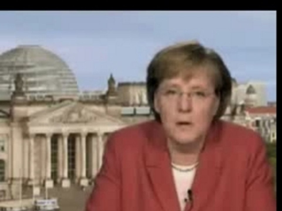 Angela macht Promotion