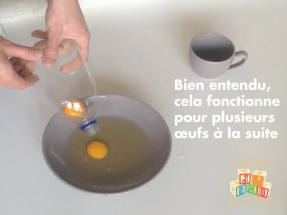 Astuce cuisine - Séparer le jaune du blanc d'oeuf