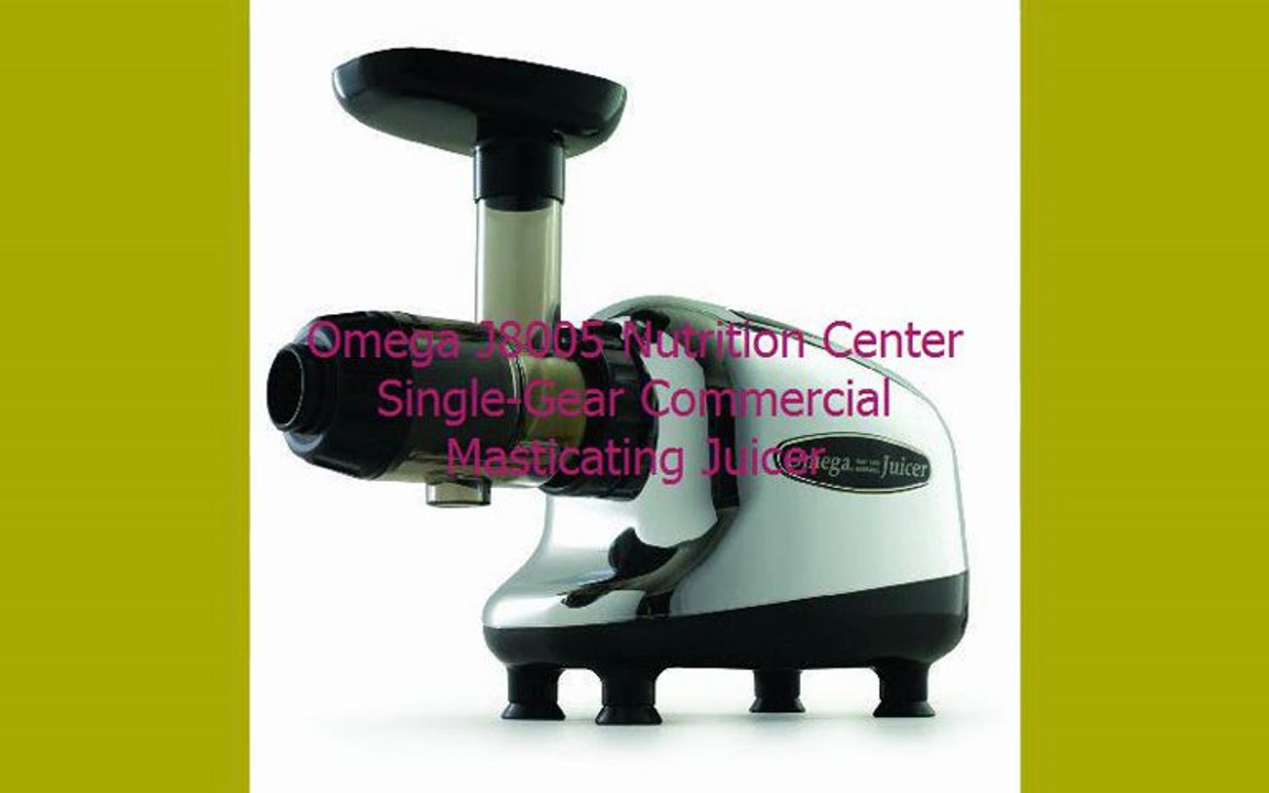 Omega J8005 Nutrition Center Single-Gear Commercial Masticating Juicer