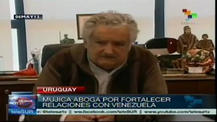 Pepe Mujica quiere fortalecer relación con Venezuela