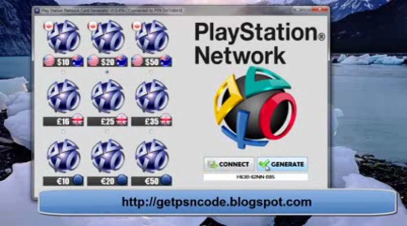 PSN Code Generator / Générateur / FREE Download May - June 2013 Update