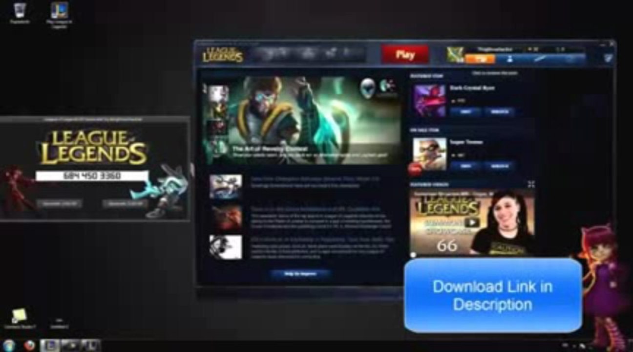 League of Legends RP Code Generator / Générateur / FREE Download May - June 2013 Update