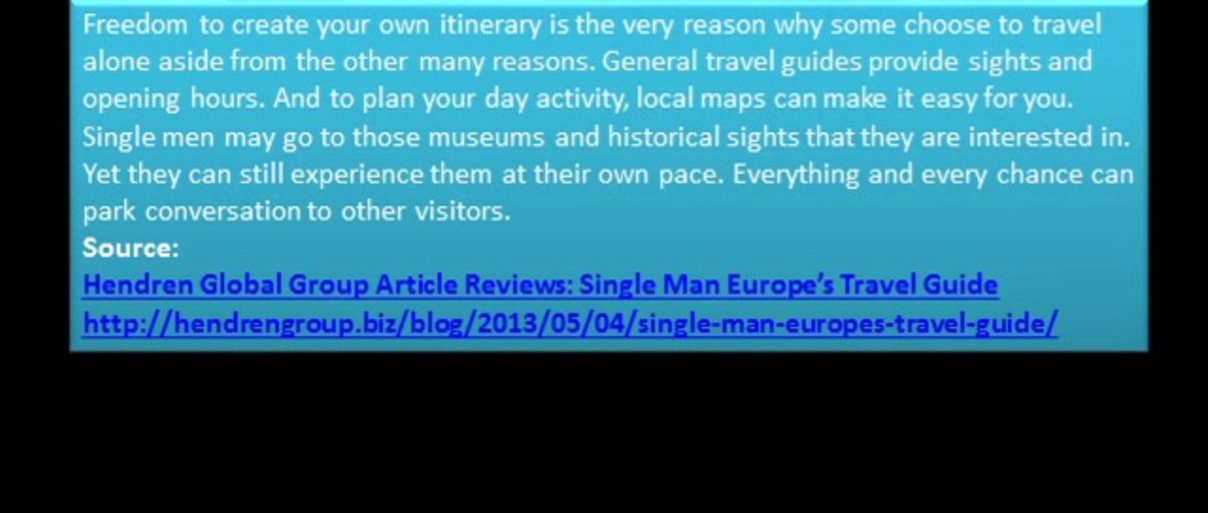 Hendren Global Group Article Reviews