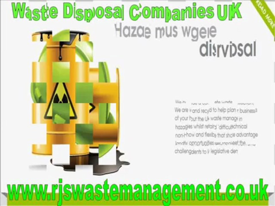 2013 Waste Disposal Companies UK: Waste Management Services & Waste Disposal services