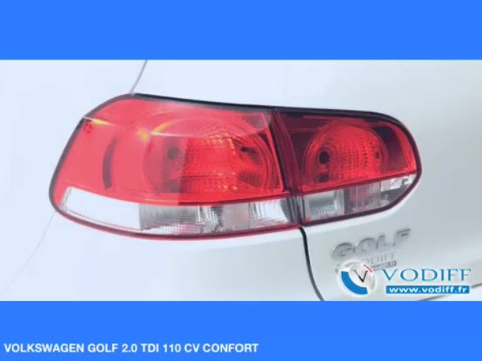 VODIFF : VOLKSWAGEN OCCASION ALSACE : VOLKSWAGEN GOLF 2.0 TDI 110 CV CONFORT