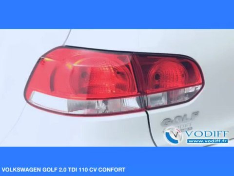 VODIFF : VOLKSWAGEN OCCASION ALSACE : VOLKSWAGEN GOLF 2.0 TDI 110 CV CONFORT