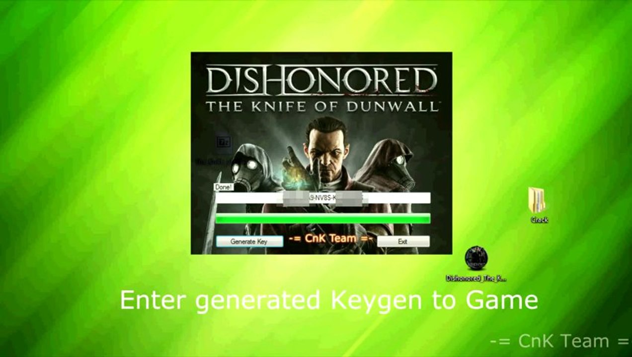 Dishonored: The Knife of Dunwall 2013 Crack + Keygen Free Download