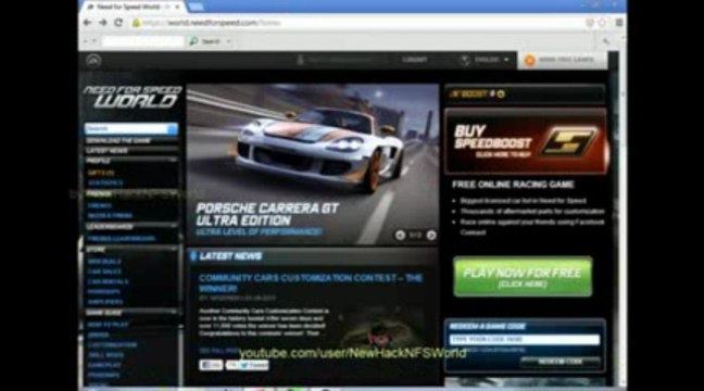 Need For Speed World Boost Hack Generator # Générateur # FREE Download May - June 2013 Update