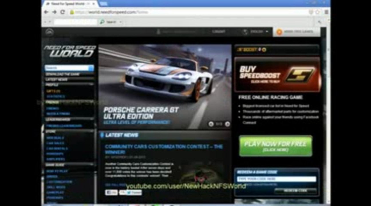 Need For Speed World Boost Hack Generator # Générateur # FREE Download May - June 2013 Update