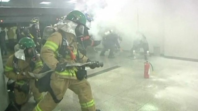 South Korea conducts chemical attack drills