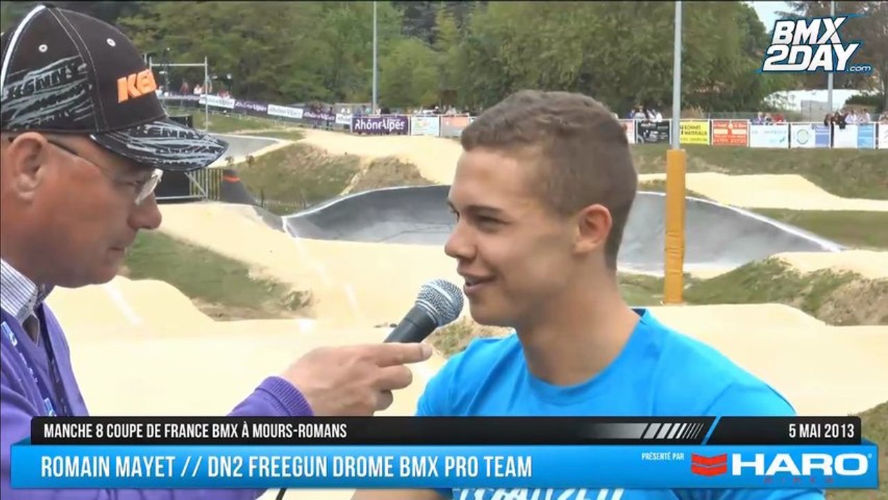 Interview Romain Mayet Elite 1 Coupe de France BMX Mours-Romans 2013
