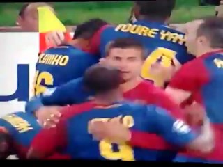 Gol de Messi de cabeza, final Champions Barcelona 2-0 Manchester United