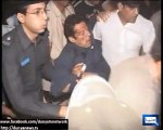 Exclusive footage Imran Khan Injured being shifted to Hospital