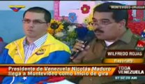 Presidente Nicolás Maduro llega a Uruguay para iniciar gira por países del Mercosur