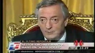 Néstor Kirchner sobre el INDEC