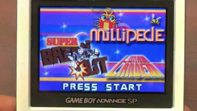 Classic Game Room - MILLIPEDE & SUPER BREAKOUT & LUNAR LANDER review for Game Boy Advance