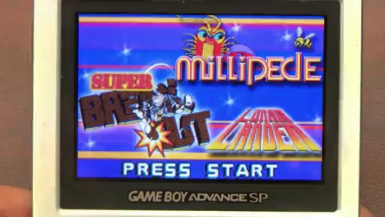 Classic Game Room - MILLIPEDE & SUPER BREAKOUT & LUNAR LANDER review for Game Boy Advance
